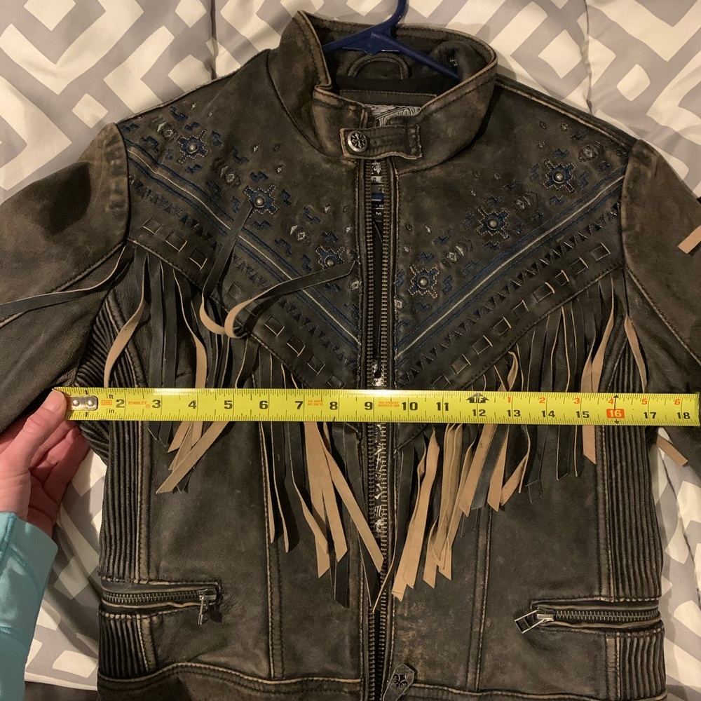 Brand new affliction leather jacket! - Picture 5 of 8